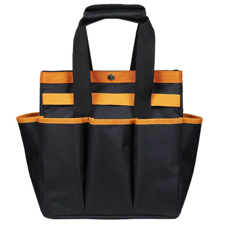 sides-multi-pocket-tote-garden-handle-tools-organizer-storage-bag-portable-waist-pockets-organizer-oxford-fabric-bags