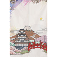 Japanese door curtain partition curtain bathroom shelter decoration half curtain cloakroom wardrobe dust curtain installation