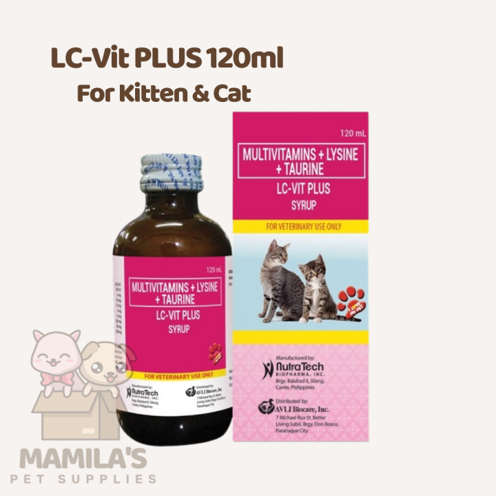 LC Vit Plus 120ml For Kitten & Cat Multivitamins for Cats Pampagana