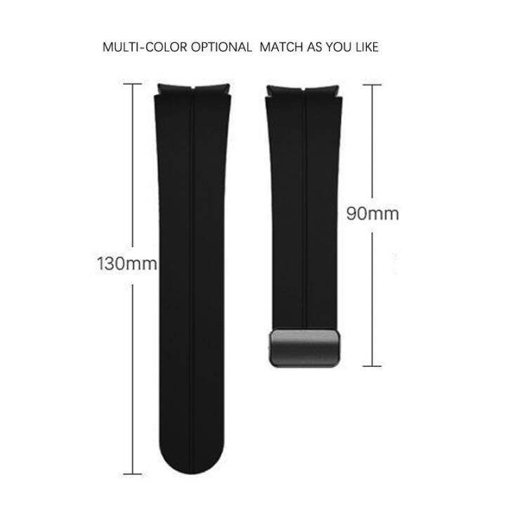 original-silicone-strap-for-samsung-galaxy-watch-5pro-45mm-band-magnetic-buckle-for-galaxy-watch-4-5-40mm-44mm-4-classic-42-46mm