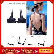 TẶNG DÂY NỐI MẶC 7 KIỂU Áo lót nữ có gọng nâng ngực khoét sâu AU02 mặc trễ