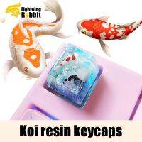 Lucky Koi ปลาคาร์พ Keycap การ์ตูนเกมของขวัญแฮนด์เมดคีย์บอร์ดคีย์แคป Backlit เชิงกลโปร่งใสสูง