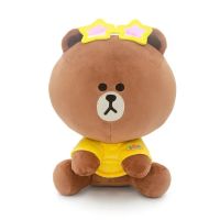 น่ารัก Line Friends สีน้ำตาล Sally Cony การ์ตูนน่ารักตุ๊กตาผ้ากำมะหยี่ปุย Boneka Mainan การตกแต่งบ้านวันเกิดสำหรับเด็ก S