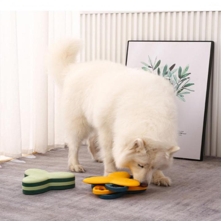 สุนัขปริศนาของเล่นป้อนช้าแบบโต้ตอบเพิ่มลูกสุนัข-iq-ตู้อาหารช้ากินป้องกันการสำลักสัตว์เลี้ยงแมวสุนัขเกมการฝึกอบรม