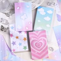 90PCS INS วัสดุกระดาษ Sticky Notes Star อุปกรณ์เครื่องเขียนเกาหลี Memo Pad โน้ตบุ๊คและวารสารฉีกขาดกาว-kxodc9393