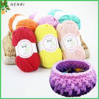 HENRI 100g ใหม่ ผ้าห่ม ถักมือ ถักหนา เส้นด้ายฝ้าย ตะกร้า ย่อหน้าผ้า เส้นด้ายง่ายๆ