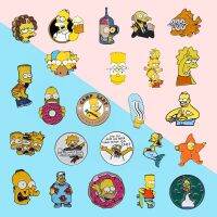 【YF】▥  Cartoon Film Enamel Pins Sitcom Round Alloy Brooch Badge Fashion Jewelry