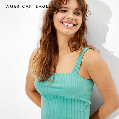 American Eagle Cropped Square Neck Tank Top เสื้อกล้าม ผู้หญิง  (EWTT 036-4774-395)