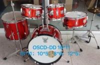 JUNIOR DRUM SET   ยี่ห้อ  Overspeed  กลองชุดเล็ก  กลองเด็ก สีแดงครบชุด แถมฟรี!! เก้าอี้กลองอย่างดีปรับระดับได้ +ไม้ตีกลองอย่างดี+ประแจขันกลอง