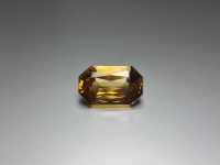 พลอยซิทริน(Citrine) ทรง Emerald cut หนัก 8.45 กะรัต ขนาด 9x7x15 mm. พลอยแท้ 100% เนื้อดี ราคาถูก