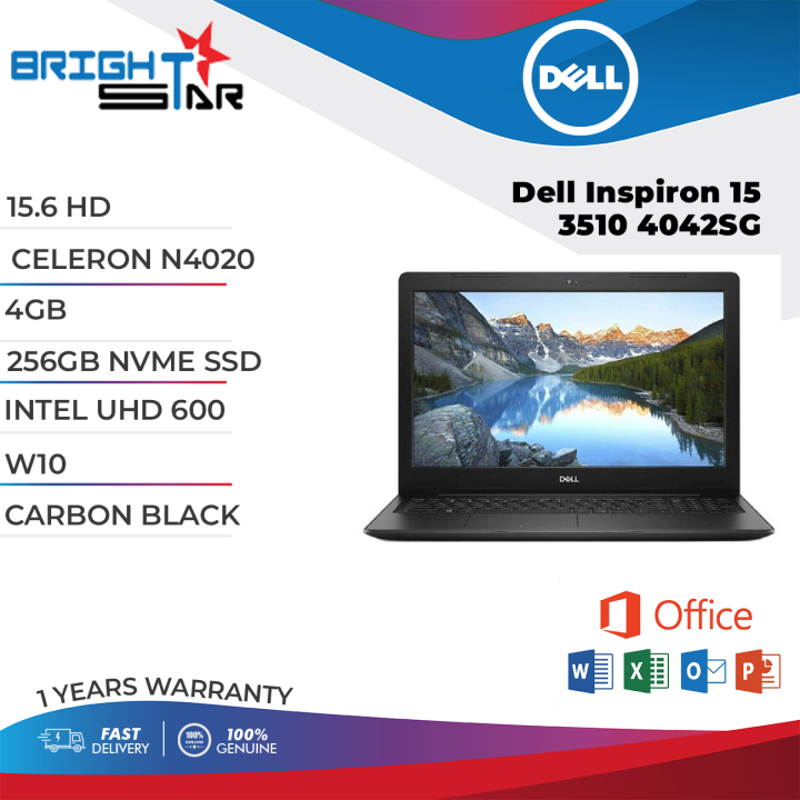 DELL New Laptop Inspiron 15 3510 4042SG (15.6 Inch HD / Intel Celeron ...