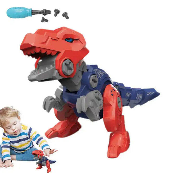 Build Dinosaurs With Screws Sensory Toy Set For Kids Disassembly Cute