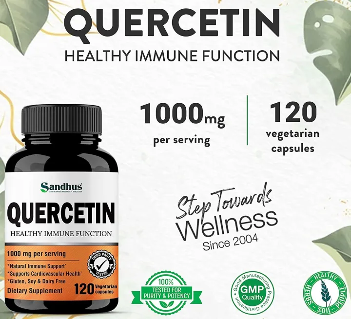 Quercetin 1000mg per Serving, Dietary Supplement, Respiratory Health