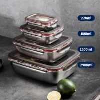 hot【cw】 304 Leakproof Bowls Containers Microwave Heating Lunchboxs Big Capacity Food Bento