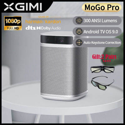 [ส่วนลดจำกัดเวลา][พร้อมส่ง]XGIMI MoGo Pro Mini โปรเจคเตอร์แบบพกพา Screenless TV 1080P Android TV 9.0 Full HD DLP 10400mAh แบตเตอรี่ WiFi บลูทูธ 300 Ansi