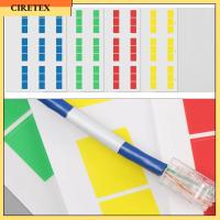 CIRETEX สีสัน เครือข่าย ลวด เครื่องมือมาร์กเกอร์ ฉลากสายเคเบิล ออแกไนเซอร์ไฟเบอร์ แท็กประจำตัว สติ๊กเกอร์