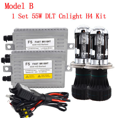 SKYJOYCE AC 12V DLT F5 Fast Bright 55W Xenon HID Ballast Kit Car Headlight Cnlight 4300K 6000K 55W H4-3 Bixenon Cnlight HID Bulb