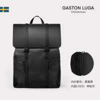 Gaston Luga คอมพิวเตอร์กระเป๋าเป้สะพายหลังสำหรับผู้ชายหนังความจุขนาดใหญ่กระเป๋านักเรียนสำหรับผู้ชายแฟชั่นป่าเดินทางกระเป๋าเป้สะพายหลั