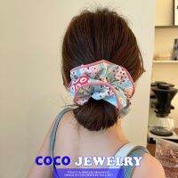 เครื่องประดับ COCOJEWELRY สวนสนุกเกาหลีลูกไม้ขนาดใหญ่ Scrunchie ลำไส้สง่างาม2023ยางรัดศีรษะยางรัดใหม่ระดับไฮเอนด์