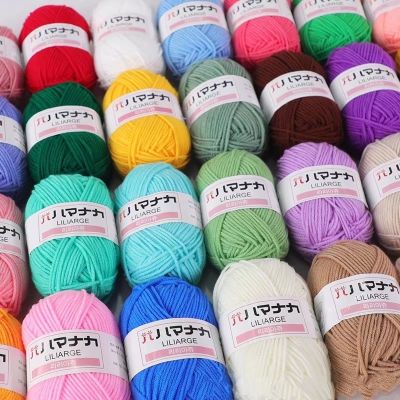 【CW】✚  Thick Knitting Yarn Baby Wool Soft Cotton Cashmere Thread Scarf Hat Needles