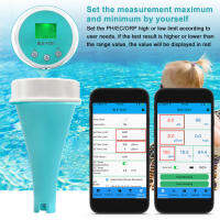 6 In 1 Portable PH Water Quality Detector Multi-function Tester BT APP Remote Viewing LCD with Backlight Display IP67 Waterproof