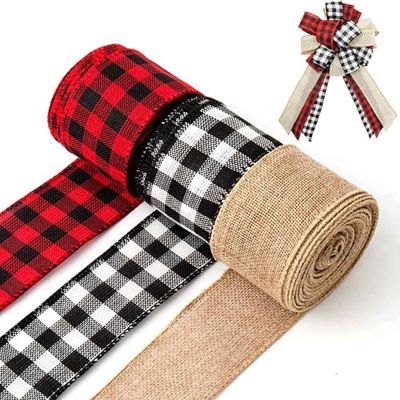 【CC】 2 M Roll Burlap with Wire for Crafts Wreaths Decoration