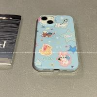 เคสไอโฟนน่ารัก การ์ตูนกระต่ายแมวดาวเหมาะสำหรับเคสโทรศัพท์มือถือ Apple 13 iphone14Promax สร้างสรรค์ 11/12 นิ่ม