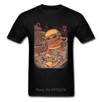 Big Hamburg Monster Burgerzilla Tshirt New T God Ghostbusters Sleeve Tshirt Tees