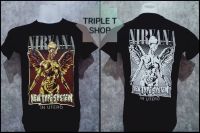 เสื้อยืดคอกลม สกรีนลาย NIRVANA