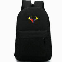 ผู้เล่นกระเป๋าเป้สะพายหลังราฟาเอลนาดาล Daypack เทนนิสโทกระเป๋านักเรียนกีฬารถไฟ R Ucksack กระเป๋านักเรียนลำลองพิมพ์วันแพ็ค