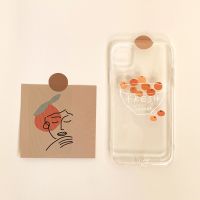 Cute Art Fruit Oranges Phone Case For iPhone 11 Pro Max XR Xs Max X 7 7 Puls 6 6S 7 8 Puls Cases Cute Clear Soft TPU Cover