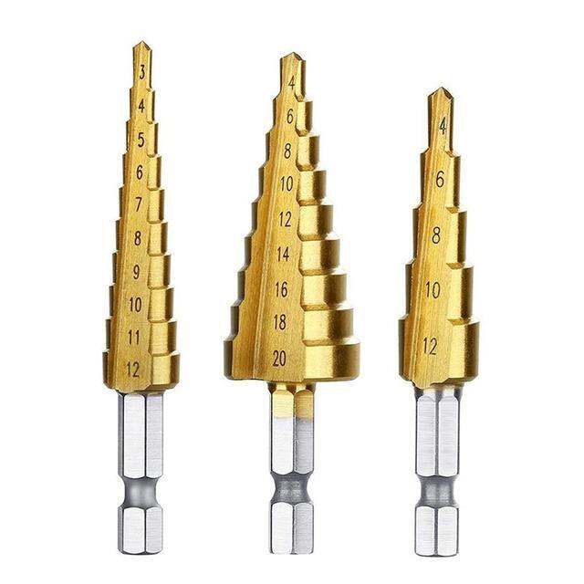 3pcs-hss-straight-groove-step-drill-bit-set-titanium-coated-wood-metal-hole-cutter-core-drill-bit-set