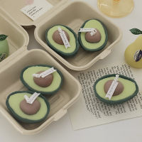 TheFloristFlower [พร้อมส่ง] เทียนหอมอะโวคาโด Avocado scented candleของขวัญเล็ก ๆ ที่สร้างสรรค์ ของตกแต่งบ้านแฮนด์เมด อุปกรณ์ประกอบฉากภาพ ตกแต่งร้านกาแฟ