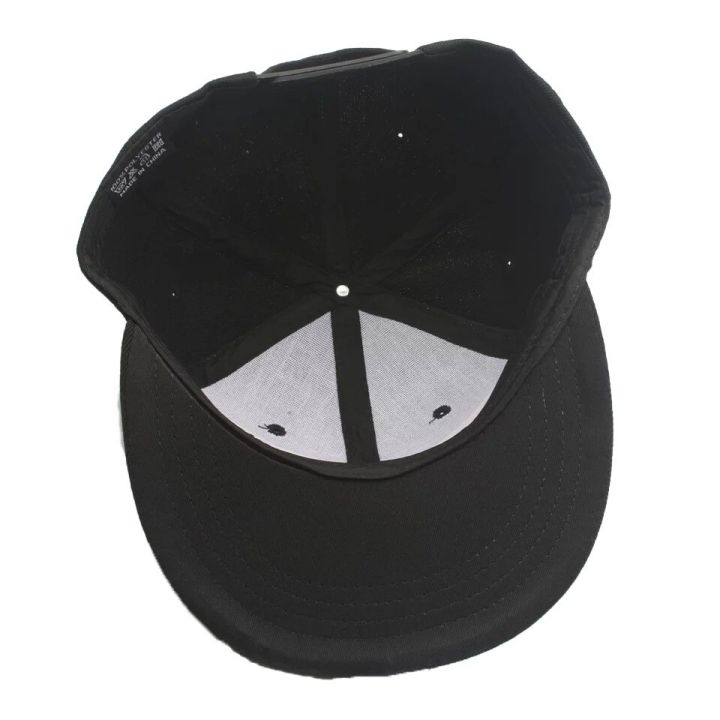 หมวกแก๊ปฮิปฮอปล้วนสำหรับผู้ชายหมวกใส่กลับด้านผู้หญิง-หมวกแก๊ปเบสบอลปรับได้หมวกปีกแบนหมวกแก็ปปีกแบนใบตราหน้าธรรมดาหมวกสตรีทแดนซ์