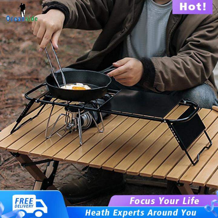 Oceanside Camping Cooking Grate, Camp Grill Table, Retractable Multi