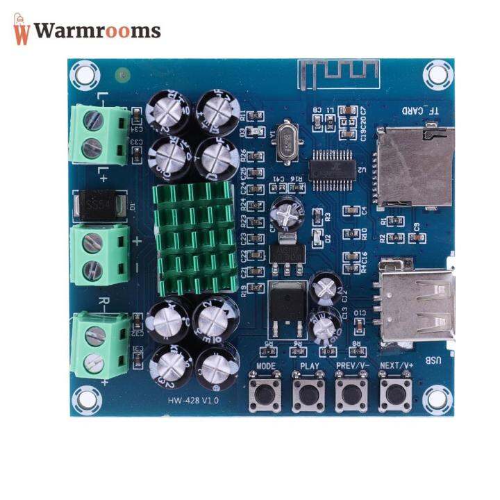 tpa3116d2โมดูลแอมพลิฟายเออร์ดิจิตอลการ์ดสนับสนุน-tf-รองรับบลูทูธโมดูลเครื่องขยายสัญญาณเสียงรองรับ-u-disk-dual-channel-สำหรับสเตอริโอเสียงรถยนต์