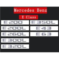 Upgrade Car Stickers Letter E200L E260L E300L E320L E350L E43 E63 Metal for Mercedes Benz Modified Auto Trun