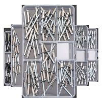 Aluminum Self Plugging Open End Dome Head Pop Blind Rivets Assortment Kit Set Sheet Metal Automotive Duct Work and Rivet Gun