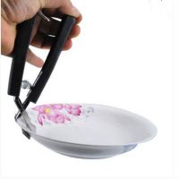 Kitchen Cooking Tools Pot Clips Stainless Steel Black Handle Universal Bowl Steamed Microwave Plate Clip Other Specialty Kitchen Tools