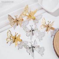 ☸ Wings Move Hollow Butterfly Hairpin Fashion Dynamic Butterfly Hairpin Cute Golden Hair Accessories Retro Girl Animal Hairband