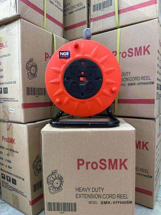 [PROMOSI] Cable Reel Roller Only For 3 Core Cable Wire 4way 13Amp Lazada