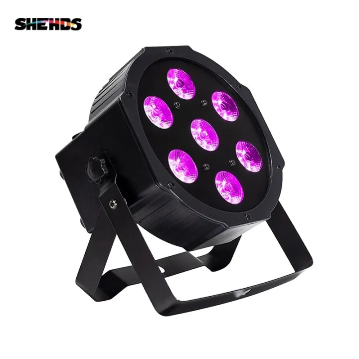 SHEHDS LED 7X18w RGBWA+UV Par Light With DMX512 6In1 Stage Wash Effect ...