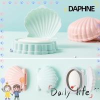 ▤♕¤ DAPHNE Creative Soap Box Portable Shell Shape Soap Dish Drain Rack Container Bathroom Accessories Home Travel Non Slip Storage Case/Multicolor