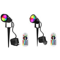 New Style RGB COB Garden Lawn Lamp 12V Outdoor LED Spike Light Path Landscape Waterproof Spot Bulbs