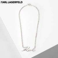 KARL LAGERFELD - K/SIGNATURE SILVER NECKLACE 230W3945 สร้อยคอ