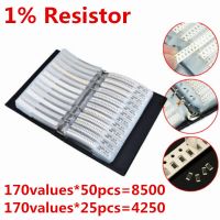 170values*50pcs/25pcs 8500pcs 4250pcs 0R~10M 0603 1% Resistor Sample Book  SMD Assorted Kit 10K 100K 1K 1R 100R 220R