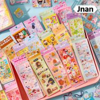 Jnan 10ชิ้นการ์ตูนน่ารักสติกเกอร์กันน้ำ145 × 50มม. สมุดภาพสมุดไดอารี่ของขวัญปาร์ตี้สำหรับเด็ก