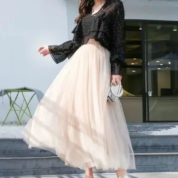 tulle maxi skirt 8x10
