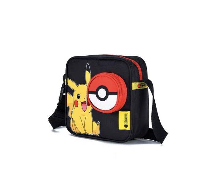 lesportsac-lesportsac-2022ใหม่-pokemon-joint-casual-pikachu-กระเป๋าสะพายข้าง-x101