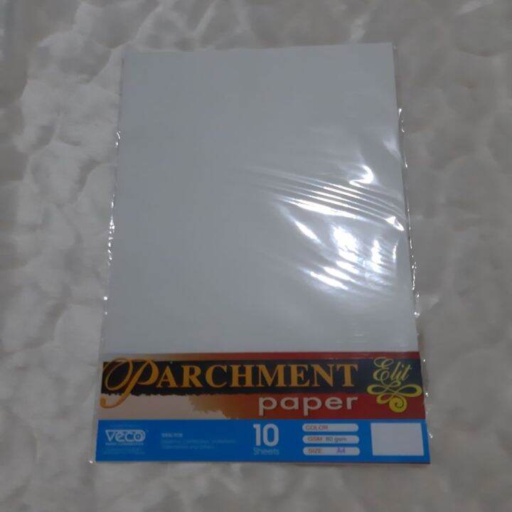Parchment Paper 10 pcs (a4 size) Lazada PH